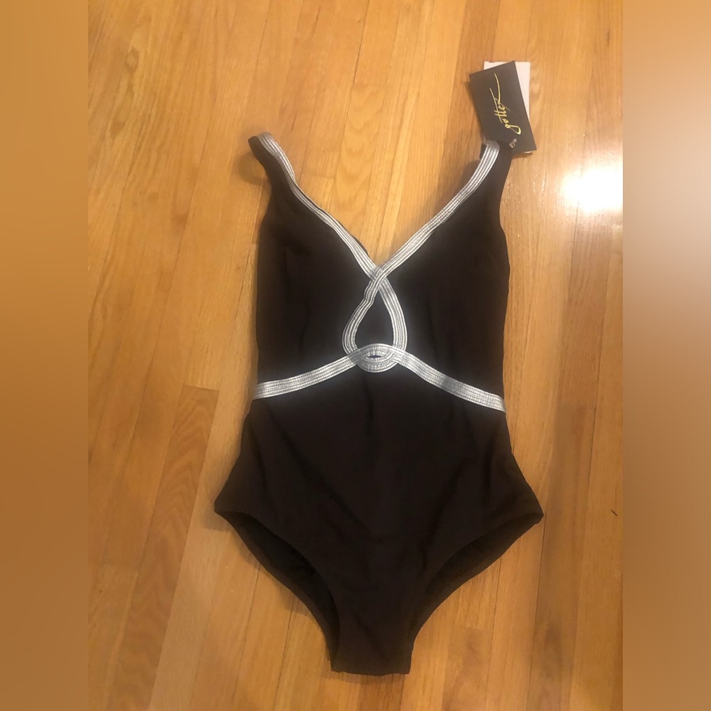 Gottex Black and White One Piece Swimsuit